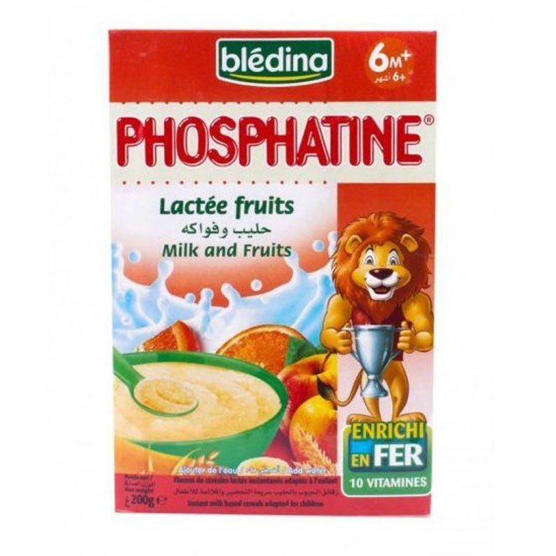 Blédina Phosphatine Lactée Fruits & Cereals – 200g Blédina Phosphatine Lactée Fruits & Cereals – 200g
